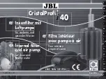 JBL CristalProfi i40 Manual preview