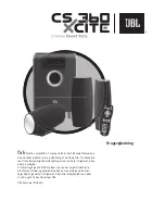 JBL CS 360 Xcite Manual предпросмотр