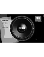 Предварительный просмотр 1 страницы JBL CS1204 Owner'S Manual