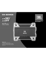 JBL CS200.1 Owner'S Manual предпросмотр