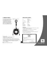 Preview for 4 page of JBL CS2165C Owner'S Manual