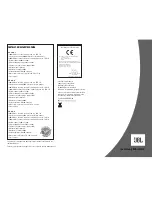 Предварительный просмотр 8 страницы JBL CS300.1 Owner'S Manual