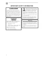 Preview for 4 page of JBL CSA-2120 Operation Manual