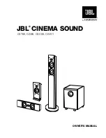 JBL CSB6 Owner'S Manual preview