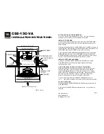 Предварительный просмотр 1 страницы JBL CSS-15C-VA Installation Instructions