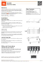 Предварительный просмотр 1 страницы JBL DA1650 Quick Start Manual