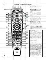 Предварительный просмотр 22 страницы JBL DCR600 II Owner'S Manual