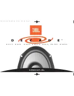 Предварительный просмотр 1 страницы JBL DECADE DS35 Quick Manual