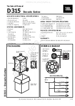 Предварительный просмотр 1 страницы JBL Decade Series Technical Manual