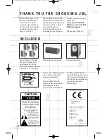 Предварительный просмотр 2 страницы JBL DSC 1000 Owner'S Manual