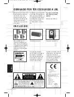 Предварительный просмотр 92 страницы JBL DSC 1000 Owner'S Manual