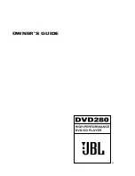 Preview for 1 page of JBL DVD280 Owner'S Manual