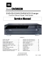 JBL DVD600 II Service Manual preview