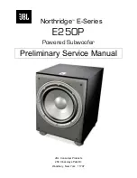 JBL E250P Preliminary Service Manual предпросмотр