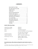 Предварительный просмотр 2 страницы JBL E250P Preliminary Service Manual