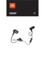 JBL E25BT Quick Start Manual предпросмотр