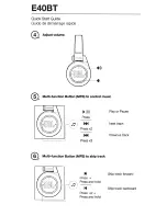 Preview for 4 page of JBL E40BT Quick Start Manual