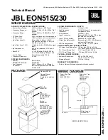 Preview for 1 page of JBL EON 515 Technical Manual