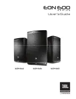 JBL EON 610 User Manual preview