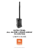 Preview for 1 page of JBL EON ONE PA User Manual