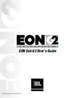 JBL EON PowerSub G2 User Manual preview