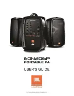 JBL Eon206P User Manual предпросмотр