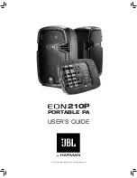 JBL EON210P User Manual preview