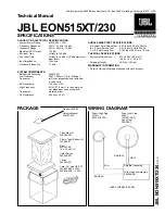 JBL EON515XT/230 Technical Manual preview