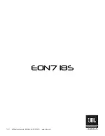 Preview for 26 page of JBL EON7 18S User Manual