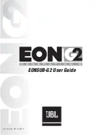 JBL EONSUB-G2 User Manual предпросмотр