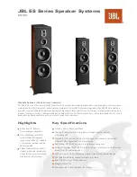JBL ES100 Specification Sheet preview