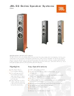 Предварительный просмотр 1 страницы JBL ES80 Product Brochure