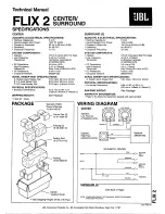 Preview for 1 page of JBL FLIX 2 Surround Technical Manual