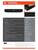 Предварительный просмотр 9 страницы JBL G CINEMA Quick Start Manual