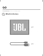 Предварительный просмотр 2 страницы JBL GO Quick Start Manual