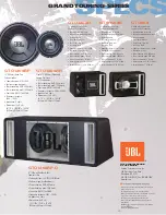 Preview for 2 page of JBL Grand Touring GTO1204BR Specifications