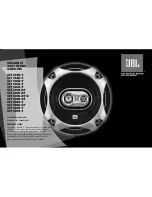 Предварительный просмотр 1 страницы JBL Grand Touring GTO327 Owner'S Manual