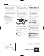 Preview for 6 page of JBL Grand Touring Series GTO14001 Owner'S Manual