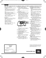 Preview for 10 page of JBL Grand Touring Series GTO14001 Owner'S Manual