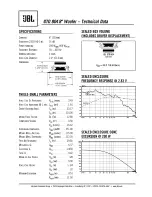 Preview for 1 page of JBL Grand Touring Series GTO804 Specifications