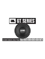 Предварительный просмотр 1 страницы JBL GT100 Owner'S Manual