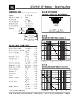 Предварительный просмотр 1 страницы JBL GT1041D Technical Data