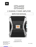 JBL GT5-S422 Service Manual предпросмотр