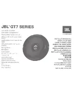 JBL GT7 SERIES Installation Manual предпросмотр