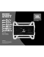 Preview for 1 page of JBL gto1201.1 II Owner'S Manual