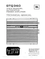 Preview for 1 page of JBL GTQ360 Technical Manual