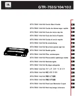 Preview for 1 page of JBL GTR-7535/104/102 Quick Start Manual