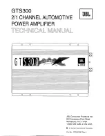 JBL GTS300 Technical Manual preview