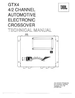 JBL GTX4 Technical Manual preview