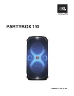 JBL Harman PARTYBOX 110 User Manual preview